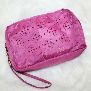 Pink Cut-Out Cosmetic Bag